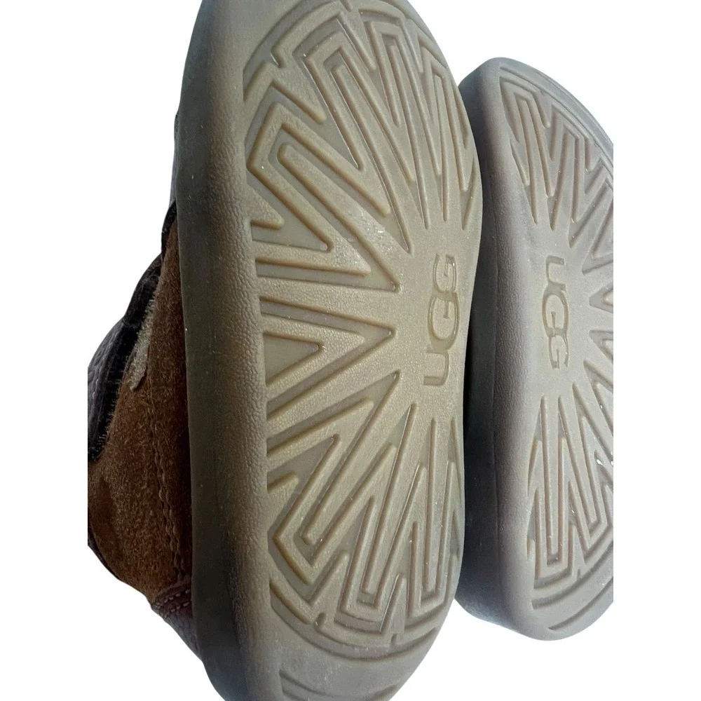 UGG Baby RENNON II SNEAKERS 1143651I CHESTNUT Suede Boots 04/05 In Box 12-18 Mon